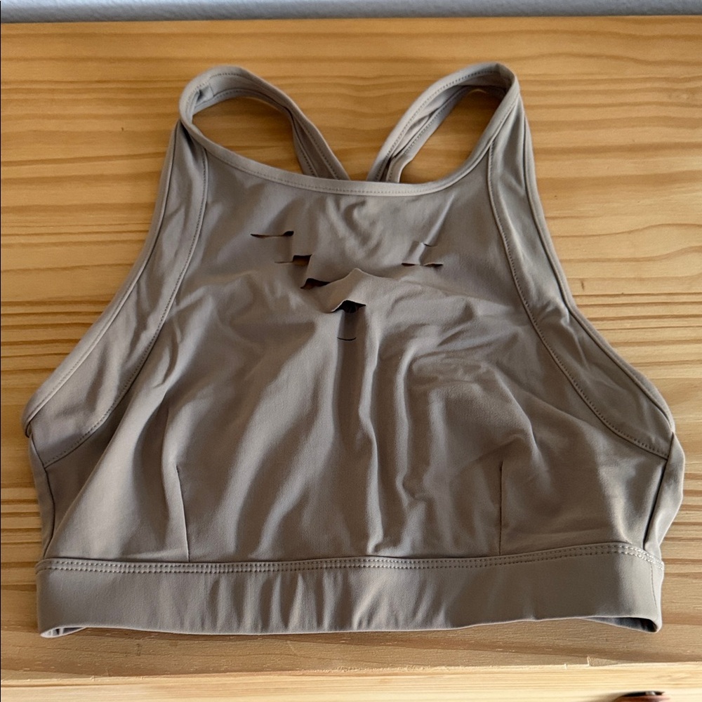 ALO Yoga Taupe Sports Bra